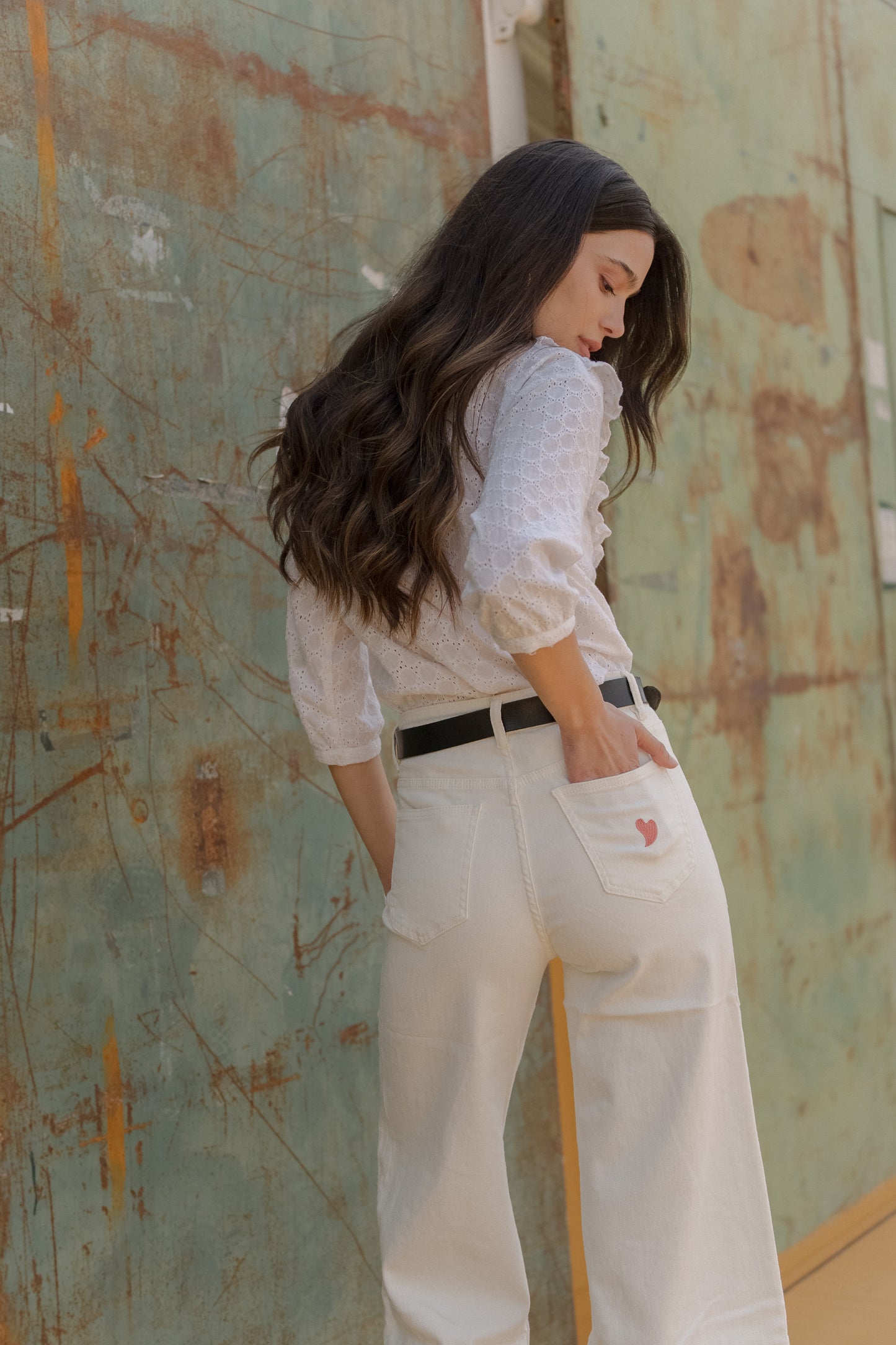 Pantalon Flare BLANCO