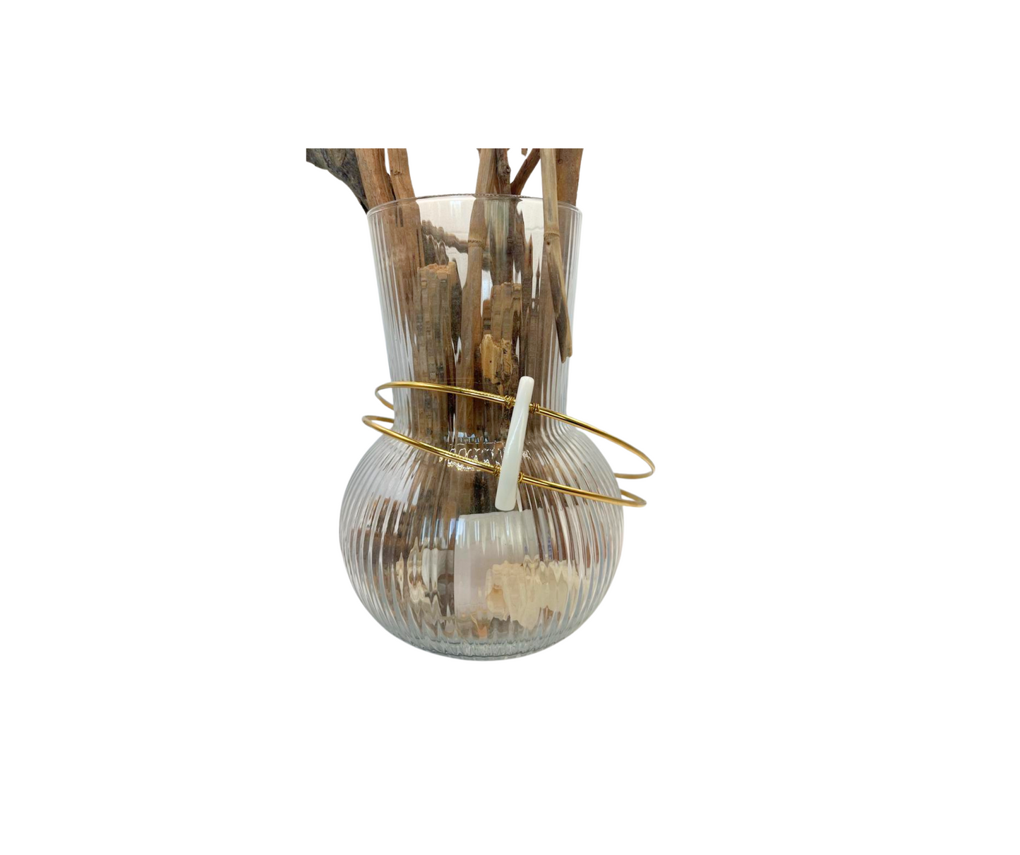 Choker with White Stone