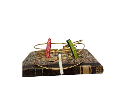 Choker with White Stone