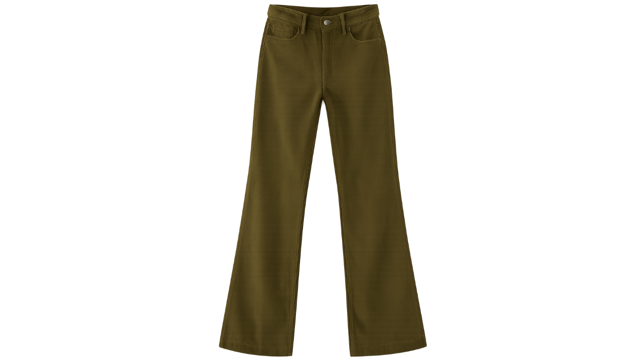 Pantalon Flare verde