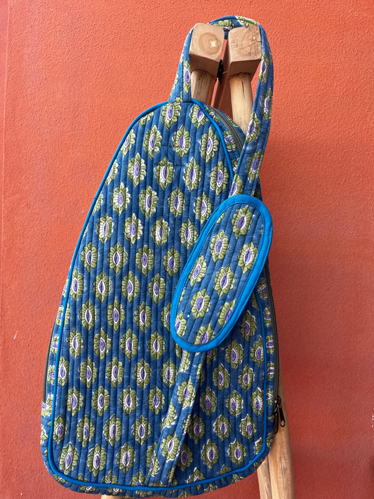 Funda de pala de padel azul