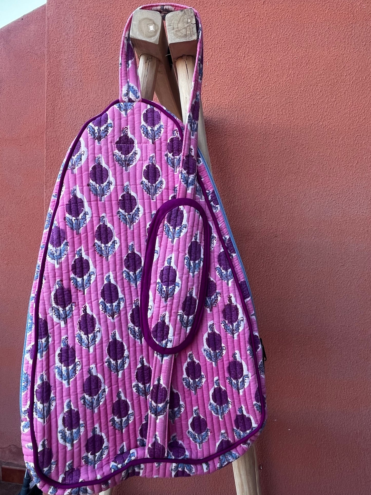 Funda de pala de padel rosa
