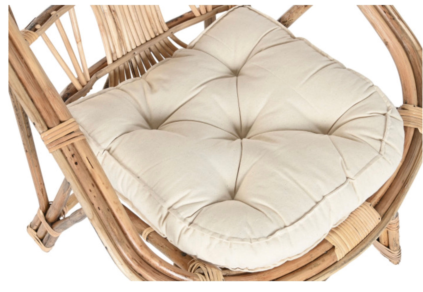SILLA BAMBU RATAN 63X55X90