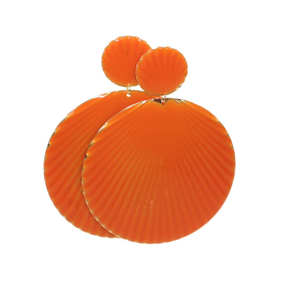 Pendientes Bombita Naranja - Malcriá