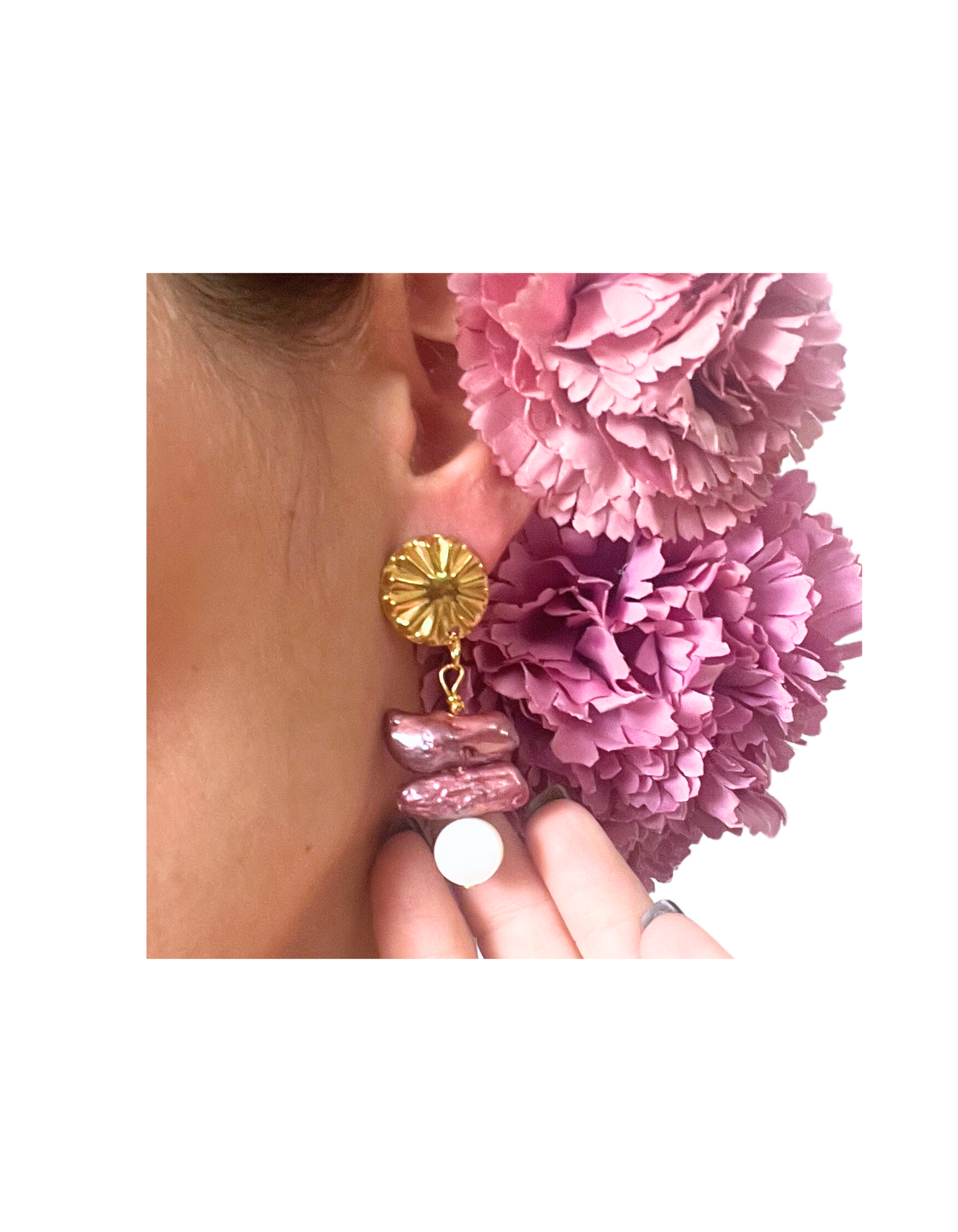 Mauve Earring