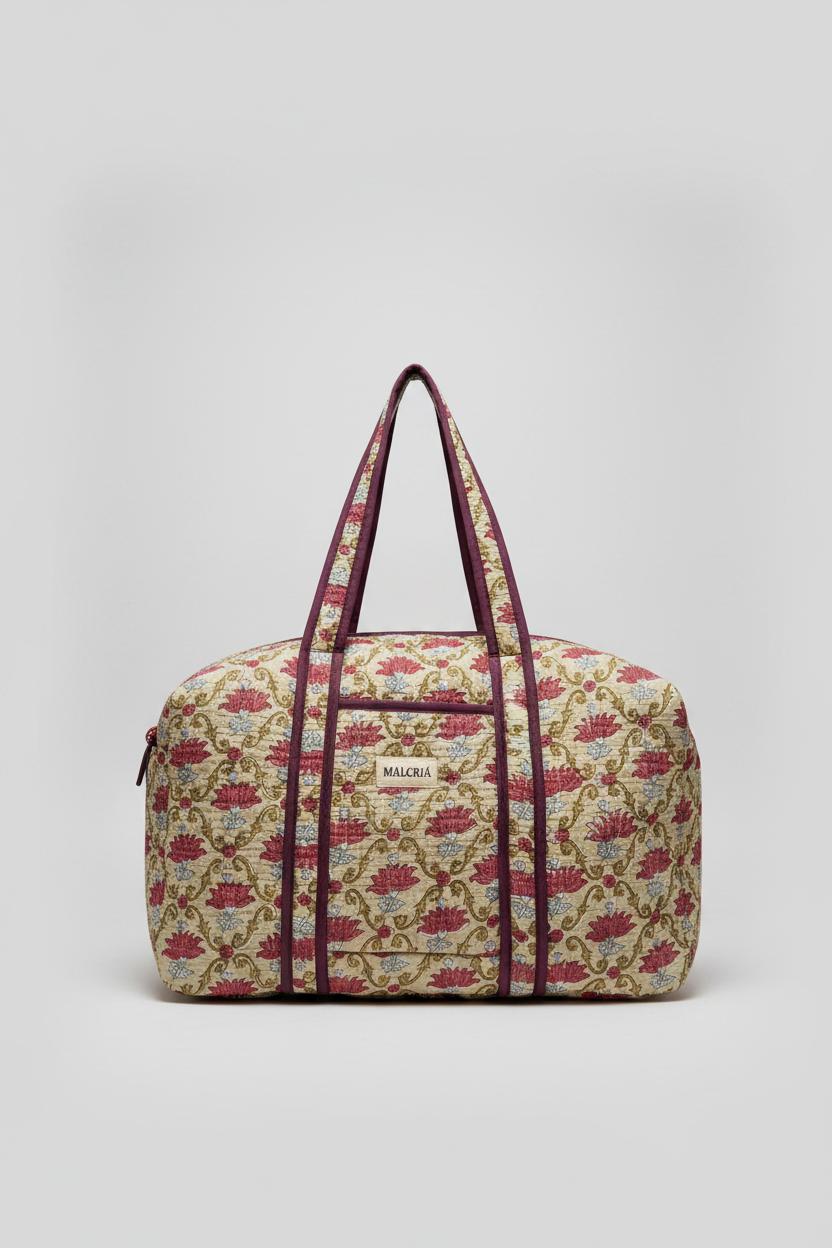 Bolsa de viaje Siena VERDE Y BURDEOS