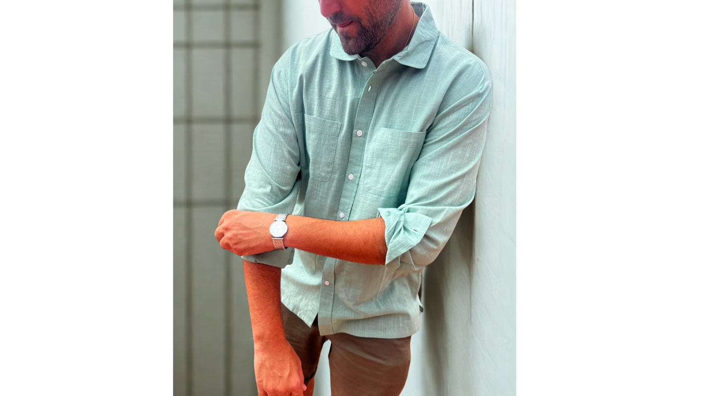 CAMISA ALGODON VERDE