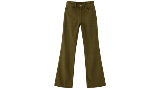 Pantalon Flare verde