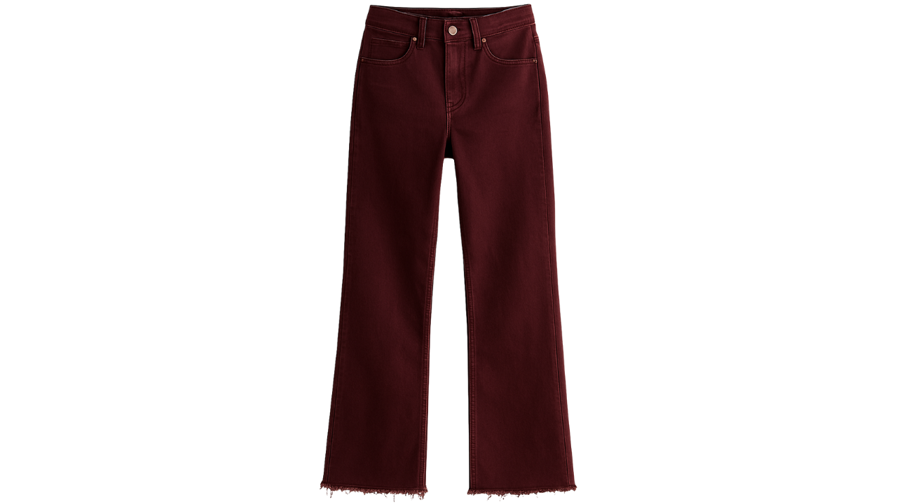 Pantalon Flare Burgundi