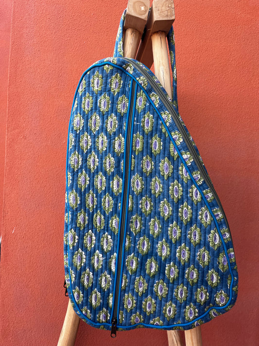 Funda de pala de padel azul